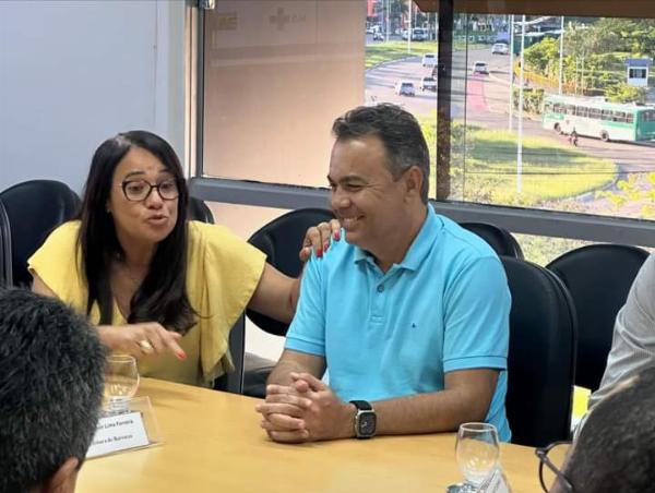 Prefeito de Barrocas participa de reunião na Secretaria de Saúde da Bahia