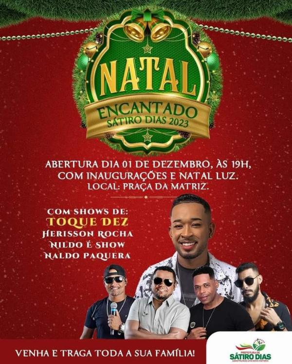 Natal Luz será realizado na cidade de Sátiro Dias 