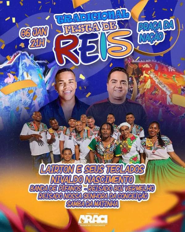 Município de Araci celebra a Festa de Reis neste sábado 