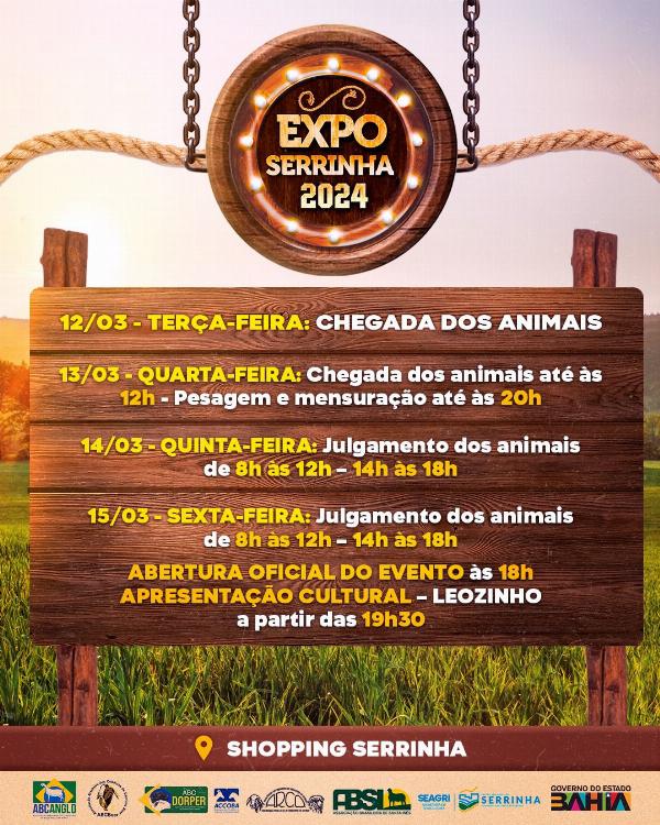 ExpoSerrinha 2024 está comecando
