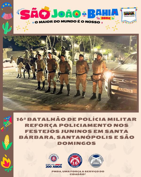 *16° BPM reforça policiamento nos festejos juninos*