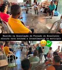 Representantes da mineração participam de reunião na Associação de Moradores do povoado Brasileiro em Barrocas