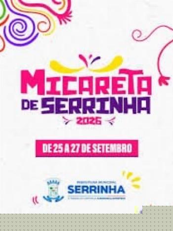 Prefeitura de Serrinha anuncia Micareta 2026 no final do mês de setembro
