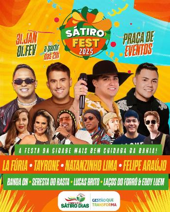 Municipio se prepara para o Sátiro Fest 2025